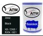 Preview: Jeep, Black, X8 / DX8 / RXN / 601: 500ml Lackdose, von ATW Autoteile West.